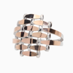 серебряное кольцо без камней 57208428